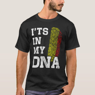 It's In My DNA Belgian Fingerprint Proud Belgium F T-Shirt