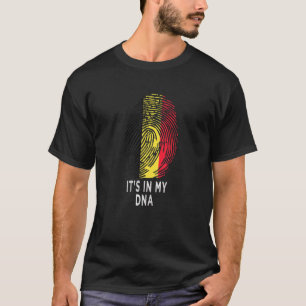 Its In My Dna Belgium Flag Belgian Roots Pride   T-Shirt