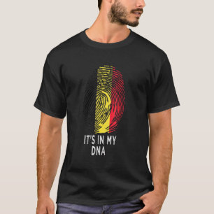 Its In My Dna Belgium Flag Belgian Roots Pride T-Shirt