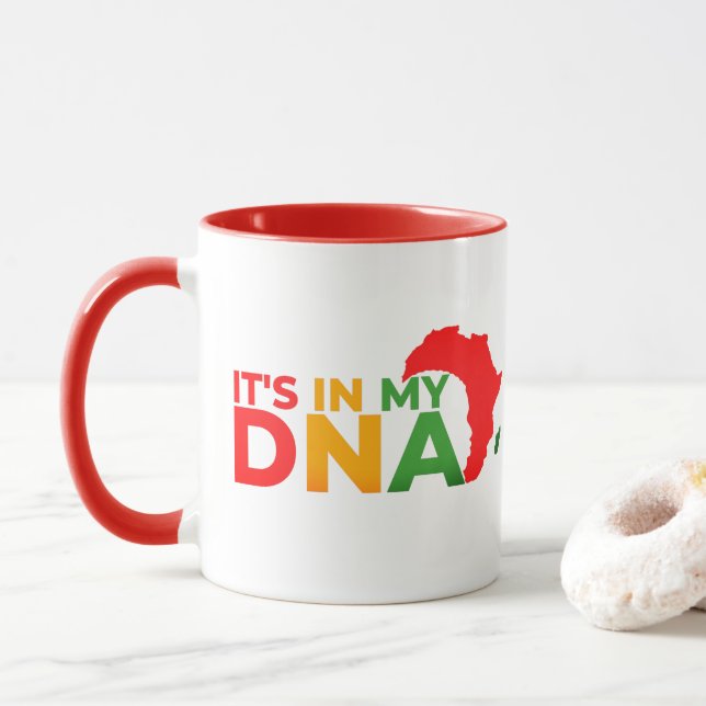 It's in My DNA - Black History Month Mug (With Donut)