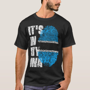 IT'S IN MY DNA Botswana Flag Boy Girl Gift T-Shirt