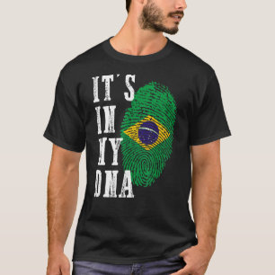 It's In My DNA Brazil Brazilian Flag Heritage Men T-Shirt