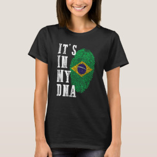 It's In My DNA Brazil Brazilian Flag Heritage Men T-Shirt