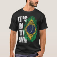 IT'S IN MY DNA Brazil Flag Boy Girl Gift
