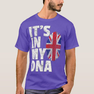 ITS IN MY DNA British Flag England UK Britain T-Shirt