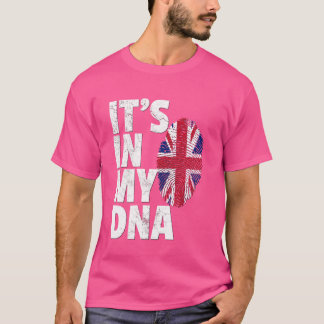 IT'S IN MY DNA British Flag England UK Britain Uni T-Shirt