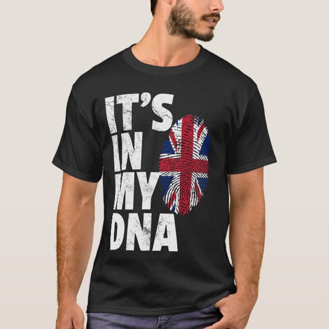 IT'S IN MY DNA British Flag England UK Britain Uni T-Shirt (Front)