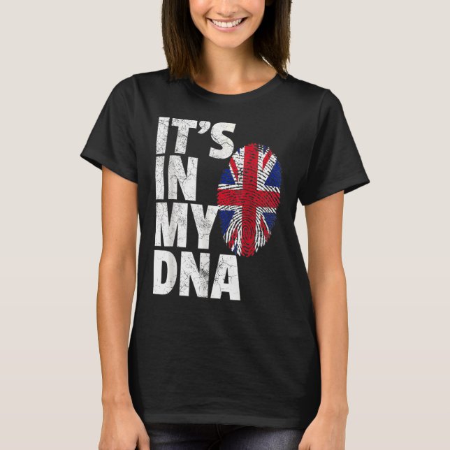IT'S IN MY DNA British Flag England UK Britain Uni T-Shirt (Front)