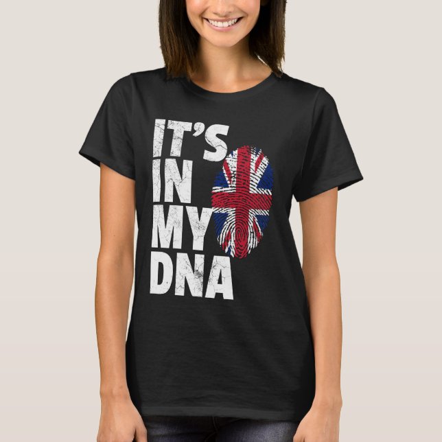 IT'S IN MY DNA British Flag England UK Britain Uni T-Shirt (Front)