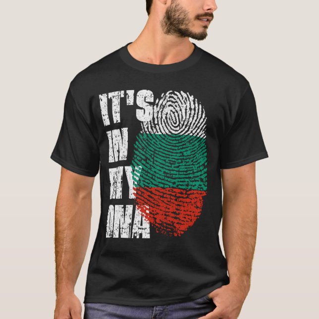 IT'S IN MY DNA Bulgaria Flag Boy Girl Gift T-Shirt (Front)