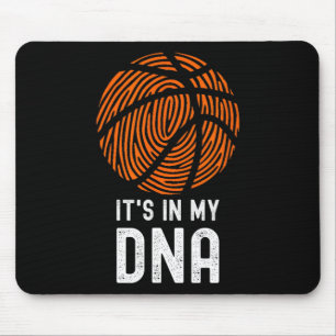 It's In My Dna Bysketbyll Player Byll Game Fun Bys Mouse Mat