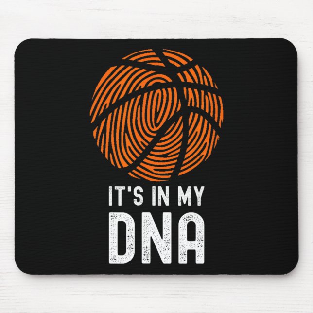 It's In My Dna Bysketbyll Player Byll Game Fun Bys Mouse Mat (Front)