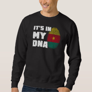 It's In My DNA Cameroon Flag Fingerprint Men Women Sweatshirt