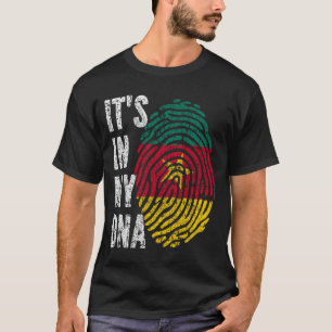 IT'S IN MY DNA Cameroon Flag Men Women Kids T-Shirt