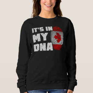 It's In My DNA Canada Flag Fingerprint Men Women Sweatshirt