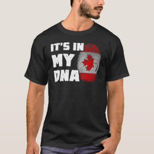 It's In My DNA Canada Flag Fingerprint Men Women T-Shirt
