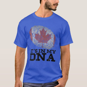 It's In My DNA Canadian Canada Flag Hockey Fan Gif T-Shirt