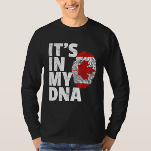 Its In My Dna Canadian Canada Flag Pride National T-Shirt