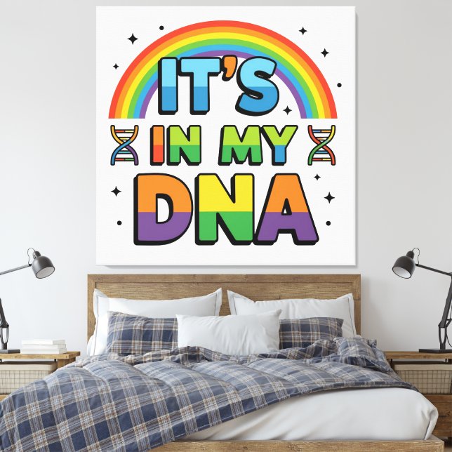 It's In My DNA Canvas Print (Insitu(Bedroom))