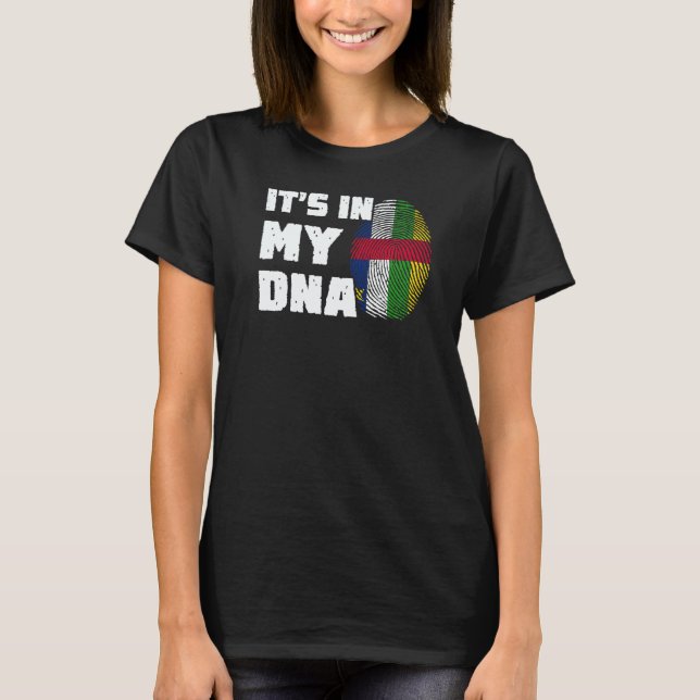 It's In My DNA Car Flag Fingerprint Men Women  T-Shirt (Front)