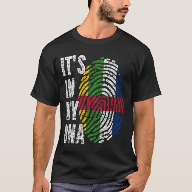 IT'S IN MY DNA Central African Republic Flag Men W T-Shirt (Front)
