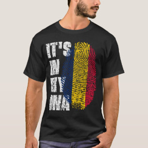 IT'S IN MY DNA Chad Flag Boy Girl Gift T-Shirt