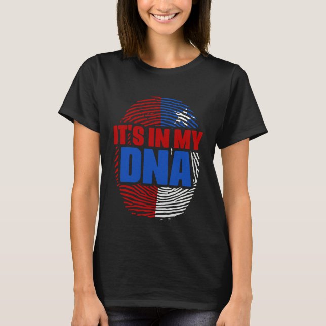 It's In My DNA Chile Country Flag Citizenship Race T-Shirt (Front)