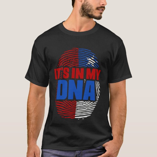 It's In My DNA Chile Country Flag Citizenship Race T-Shirt (Front)