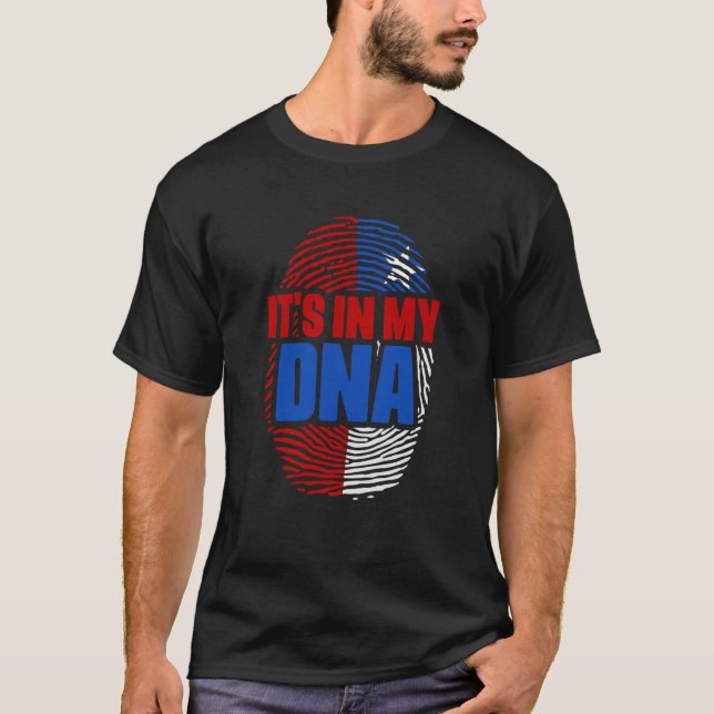It's In My DNA Chile Country Flag Citizenship Race T-Shirt (Front)
