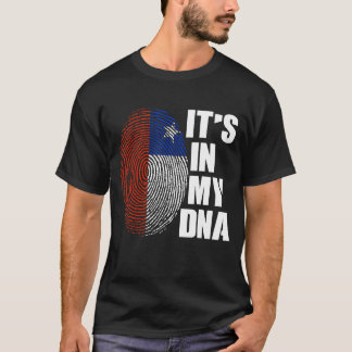 It's In My Dna Chilean Parents Chile Flag Chilean  T-Shirt
