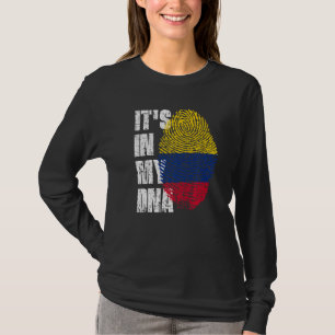 It's In My Dna Colombia Flag Colombian T-Shirt