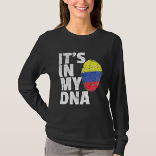 Its In My Dna Colombia Flag Pride National Country T-Shirt