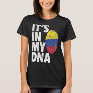 It's In My Dna Colombian Colombia Flag   Souvenir T-Shirt