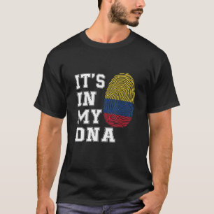 It's In My DNA Colombians Proud Colombia Flag T-Shirt