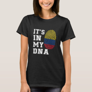 It's In My DNA Colombians Proud Colombia Flag T-Shirt