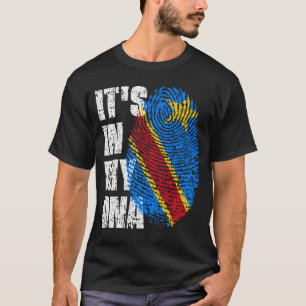 IT'S IN MY DNA Congo Flag Boy Girl Gift T-Shirt