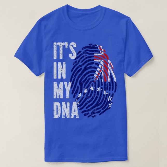 ITS IN MY DNA Cook Islands Flag Men Women Kids T-Shirt (Design Front)
