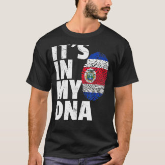 Its In My Dna Costa Rica Flag Pride National Count T-Shirt