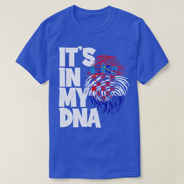 ITS IN MY DNA Croatia Flag Men Women Kids 1 T-Shirt (Design Front)
