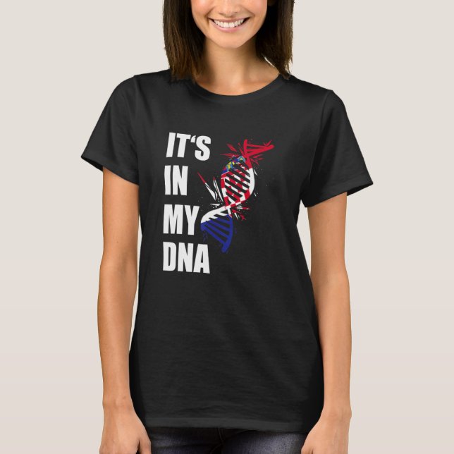 It's In My Dna Croatian Flag Origin Croatia Roots  T-Shirt (Front)