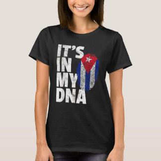 It's In My Dna Cuba Flag Cuban Pride Mens Womens R T-Shirt
