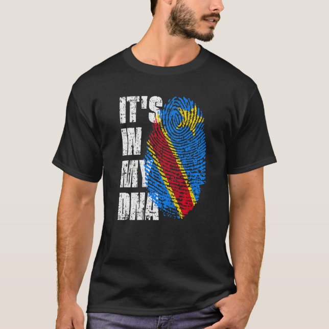 It's In My Dna Democratic Republic Of The Congo Fl T-Shirt (Front)