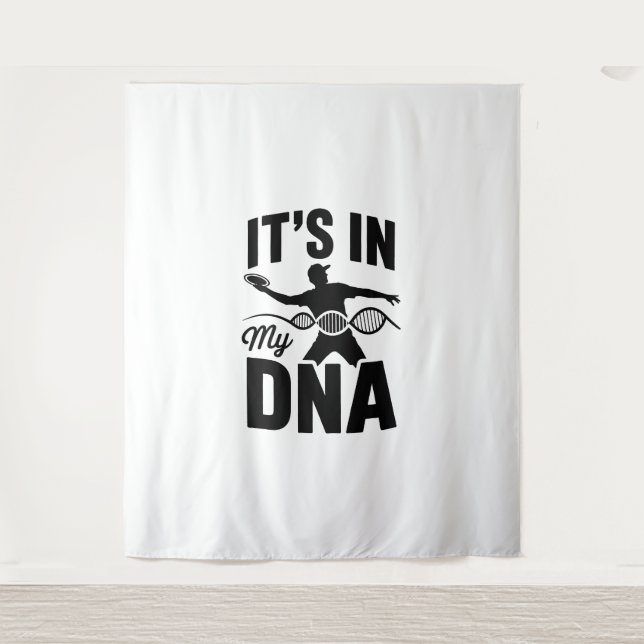 It's in My Dna Disc Golf Tapestry (Front)