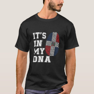 It's In My DNA Dominican Republic Proud Flag T-Shirt