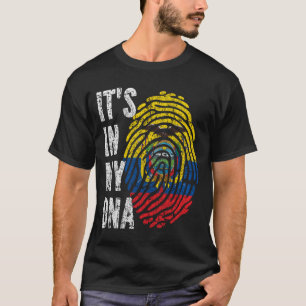 IT'S IN MY DNA Ecuador Flag Men Women Kids T-Shirt