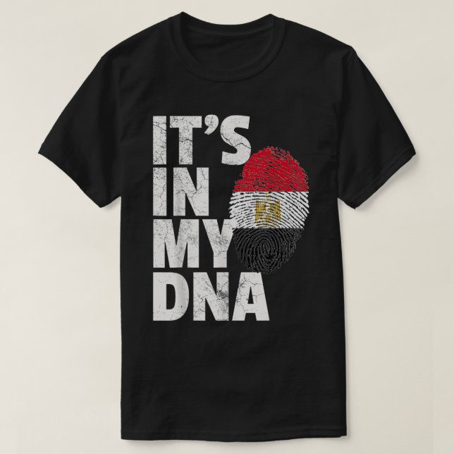 IT'S IN MY DNA Egypt Egyptian Flag Men Women Kids  T-Shirt (Design Front)