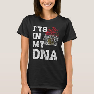 It's In My DNA Egyptian Fingerprint Proud Egypt Fl T-Shirt