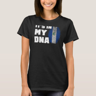 It's In My DNA El Salvador Flag Fingerprint Men Wo T-Shirt