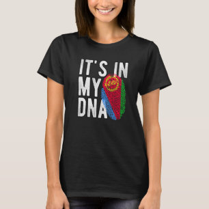 it's in my DNA Eritrea flag Fingerprint T-Shirt