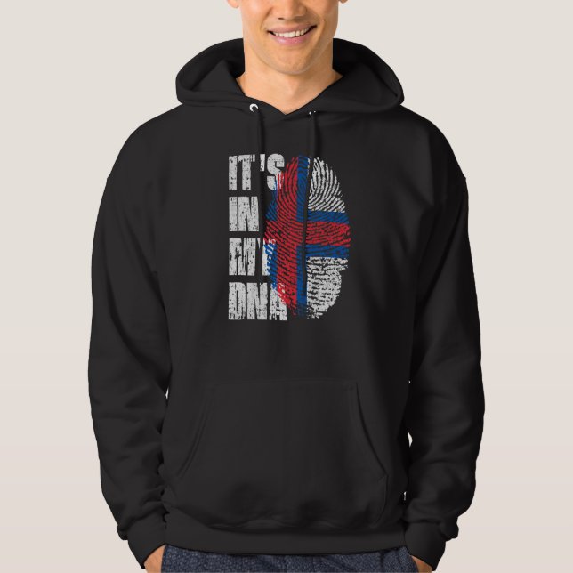 It's In My Dna Faroe Islands Flag Faroese Hoodie (Front)